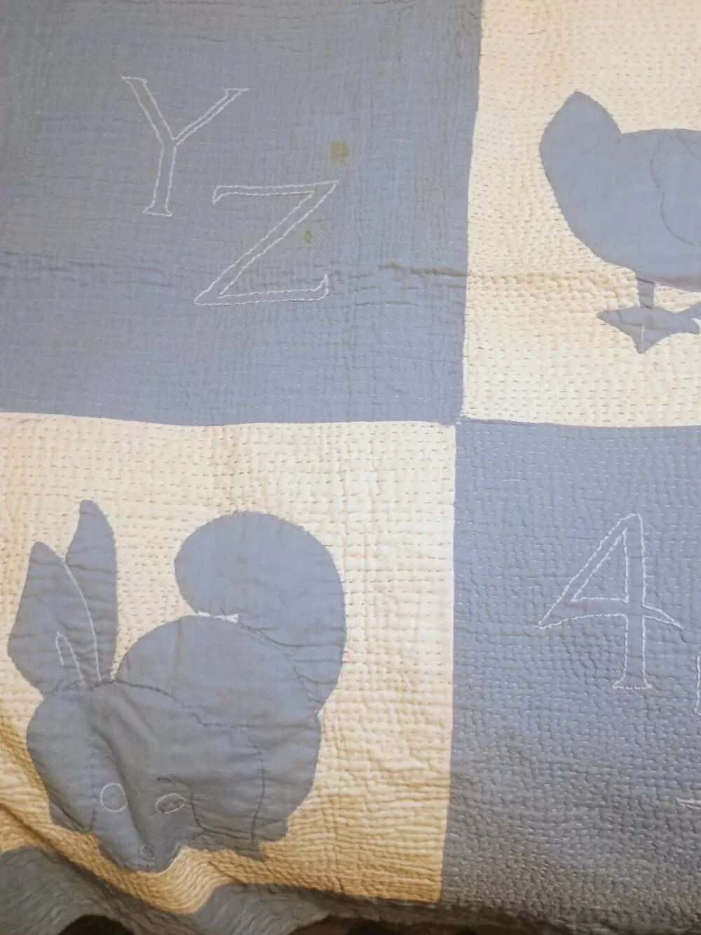 Handstitched antique baby